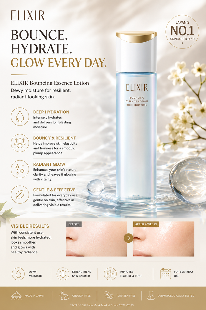ELIXIR Bouncing Rich Moisture Lotion 170ml (Rich)