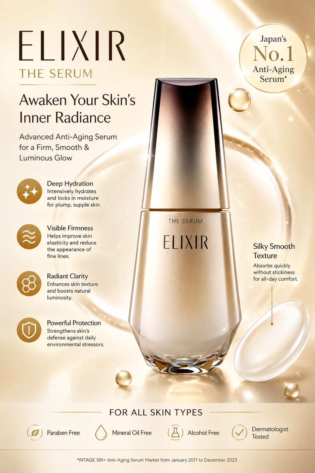 Shiseido Elixir Multifunctional Serum for Aging Skin 50ml