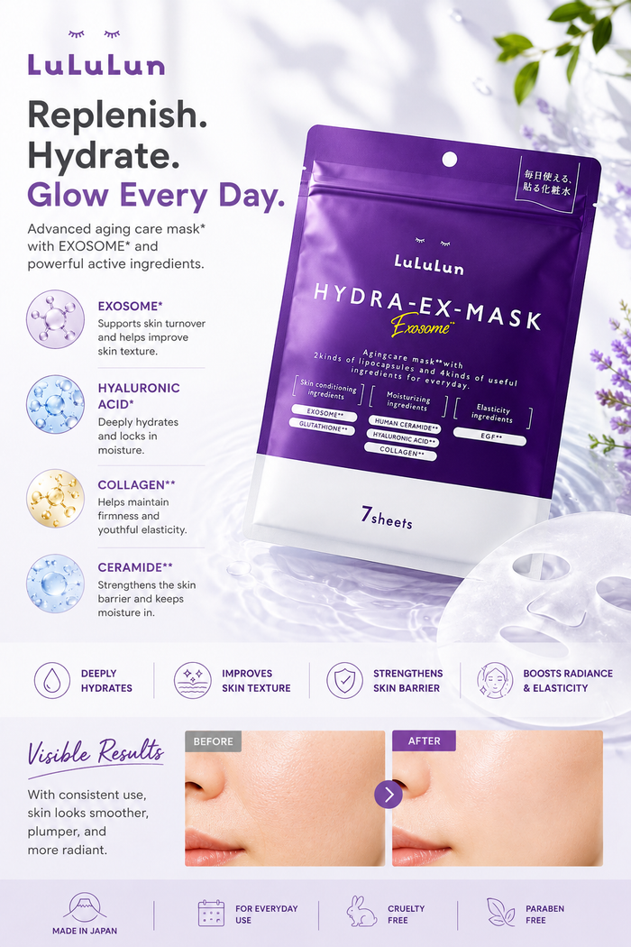 LuLuLun Hydra EX Face Mask - 7 sheets