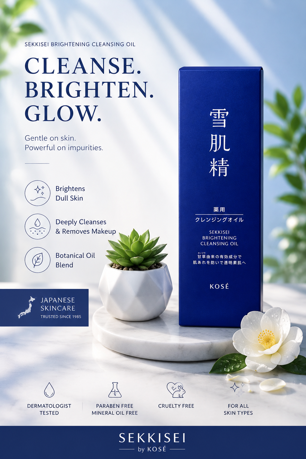 KOSÉ SEKKISEI Brightening Cleansing Oil – Japanese Makeup Remover
