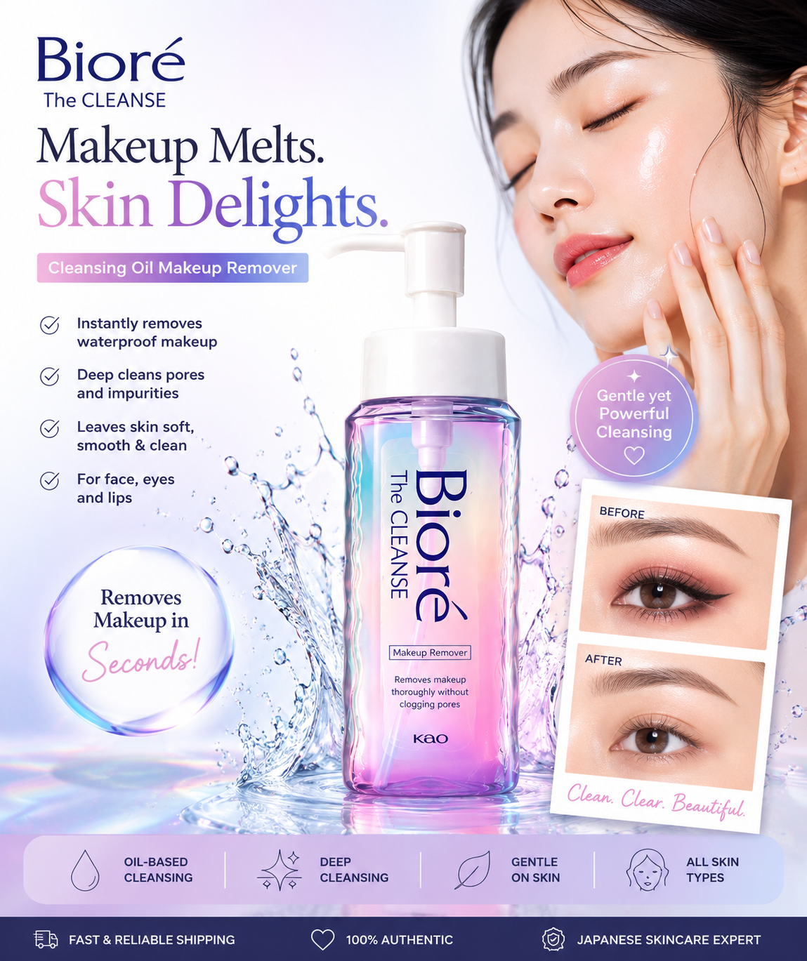 Biore The Cleanse Oil Makeup Remover 190ml