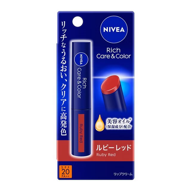 Nivea Rich Care & Color Lip Ruby Red SPF20 PA++ 2g