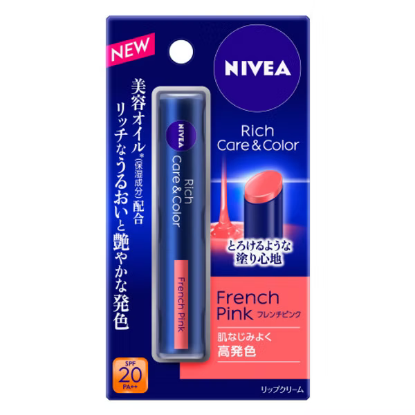 Nivea Rich Care & Color Lip French Pink SPF20 PA++ 2g