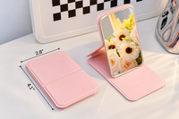 Foldable Portable Makeup Mirror – Adjustable Travel Vanity Mirror with Stand